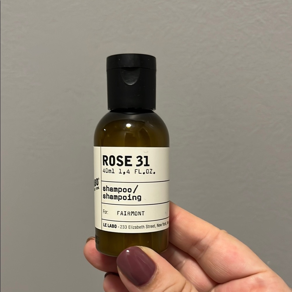 Le Labo Rose 31 Shampoo 40ml New fairmont hotel exclusive